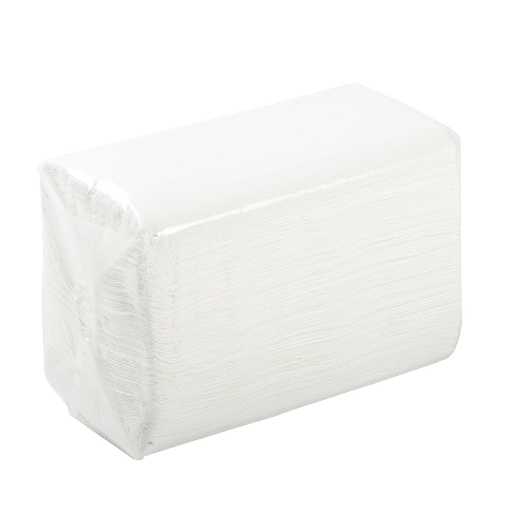 2 Ply Dinner Napkin - White - Large Box (3000) - Food Loops