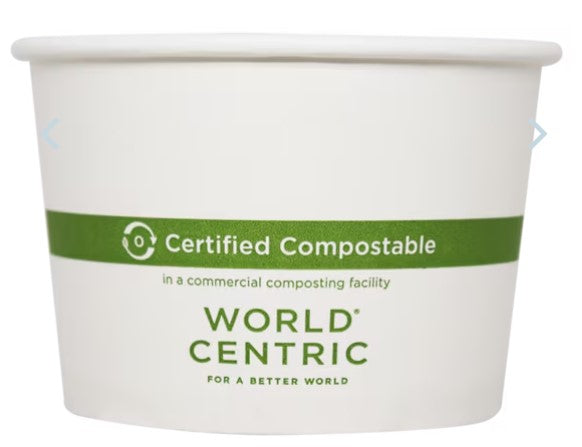 Sleeve of 16 oz FSC® Paper Bowl, White 50 Count Sleeve