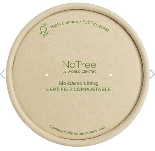 LID Paper - 8 oz Paper Bowls, Kraft