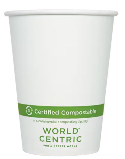 Sleeve of 12 oz FSC Paper Hot Cup, White 50 Count Sleeve – Food Loops