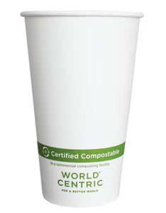 20 oz FSC Paper Hot Cup, White