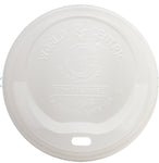LID PLA - 10-20 oz Hot Cups, White