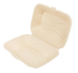 Sleeve of 9 x 6 x 3in Clamshell - Sugarcane 125 Count Sleeve