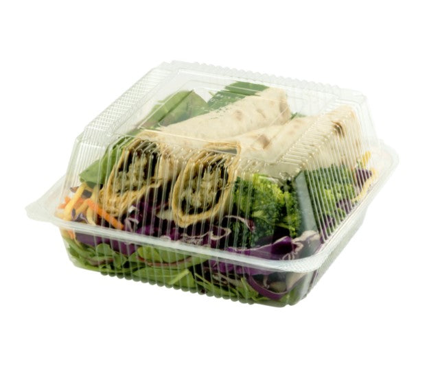 7x7x3 Hinged Clear Clamshell 250 Count Case