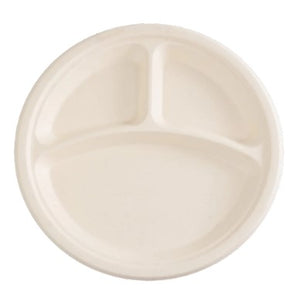 10in 3-Section Round Plate Case Count 500