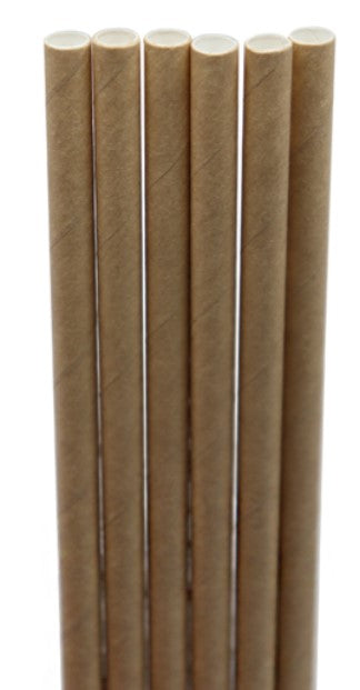 10in Kraft Paper Straw