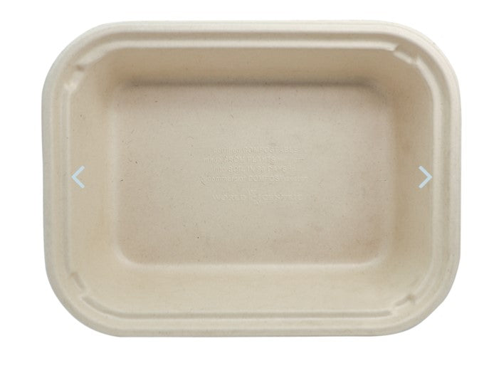 10x7.5x2.5" (60 oz) Fiber Container