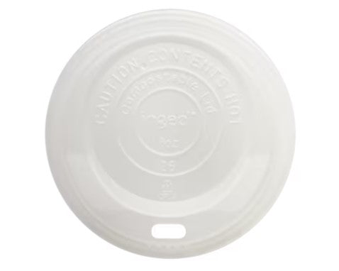 LID PLA - 8 oz Hot Cups, White 1000 Count Case