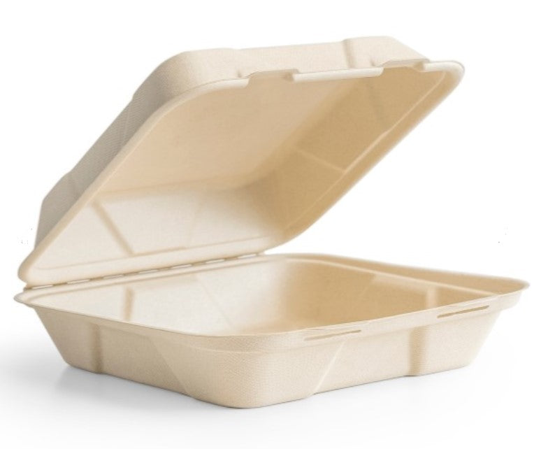 Sleeve of 9 inch Single Compartment Clamshell 100 count sleeve