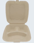 8 x 8 x 2.5in 3-Section Clamshell