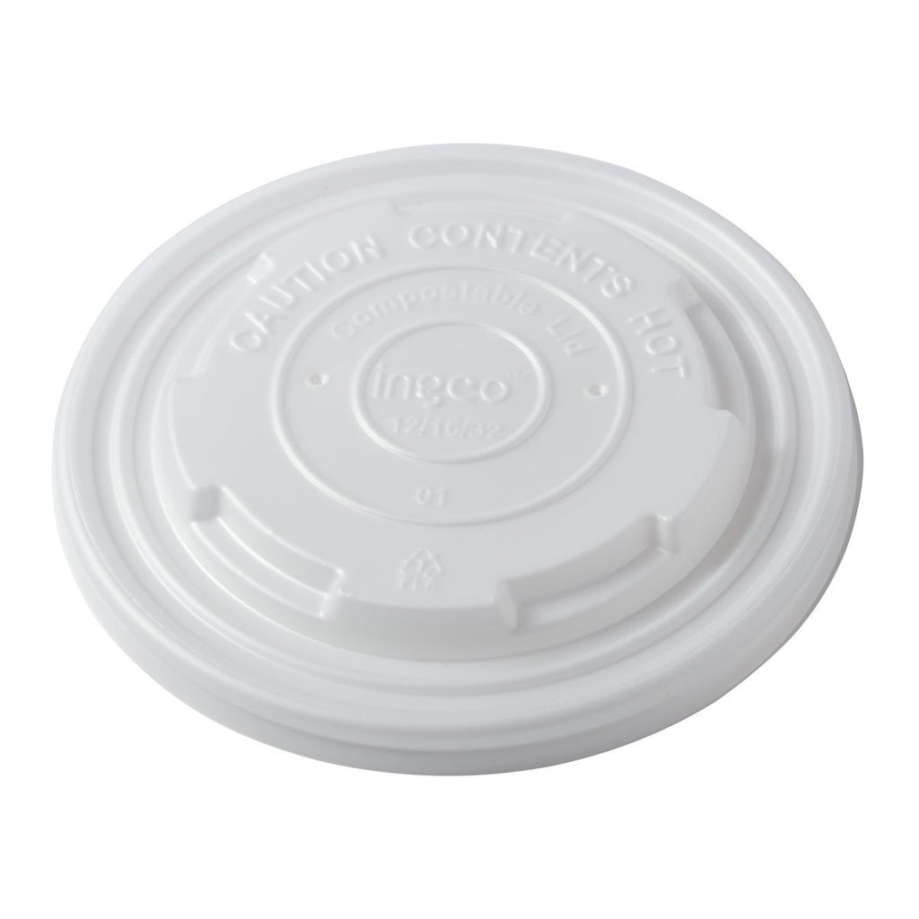 12-32oz CPLA Food Container Lid Soup Cups - PLA Primeware 