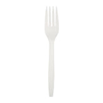 6.5in CPLA Fork - White Cutlery - CPLA Primeware 