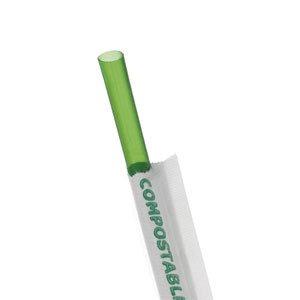 7.75in Wrapped Straw Green