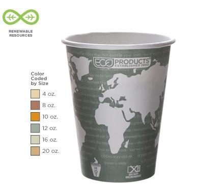 12oz Insulated Hot Cups World Art - Food Loops
